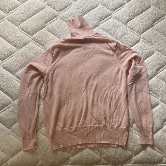 Vintage Pink Merino Wool Turtleneck Silvana Brand Sweater (Size L) - Picture 1 of 3